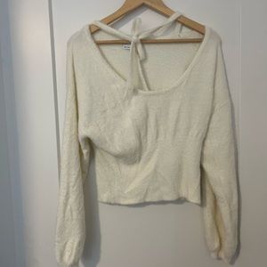 Asos off shoulder cream sweater